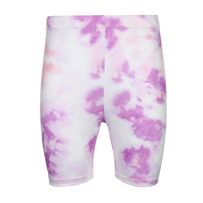 Tie Dye Biker Shorts set Only Purple Shorts L
