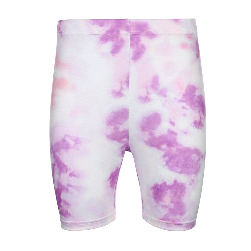 Tie Dye Biker Shorts set Only Purple Shorts M