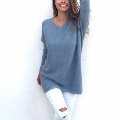 Cashmere Sweater light blue L