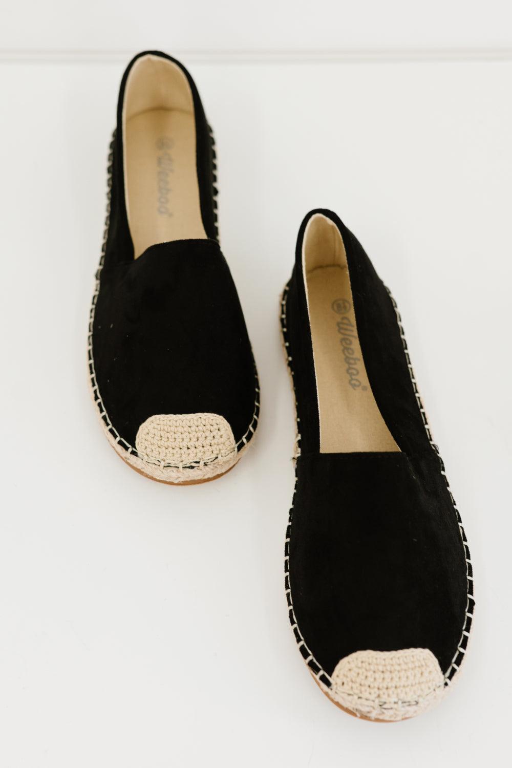 Casual Black Espadrille Shoes 8.5