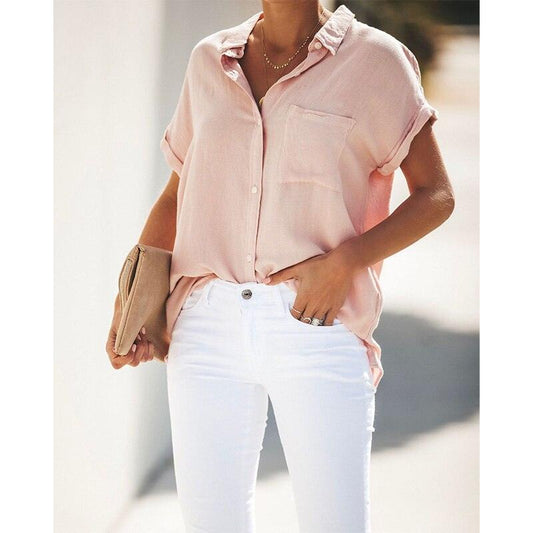 Cotton blouse Pink