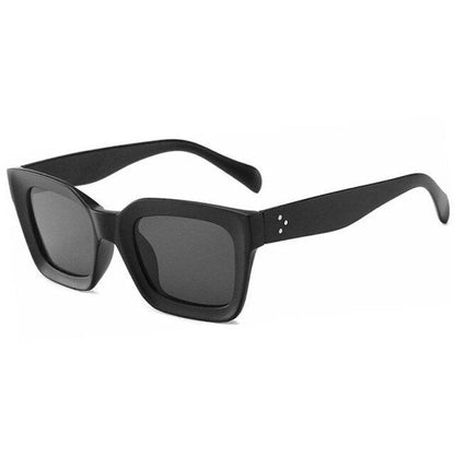 Fashion Women Square Sunglasses black black