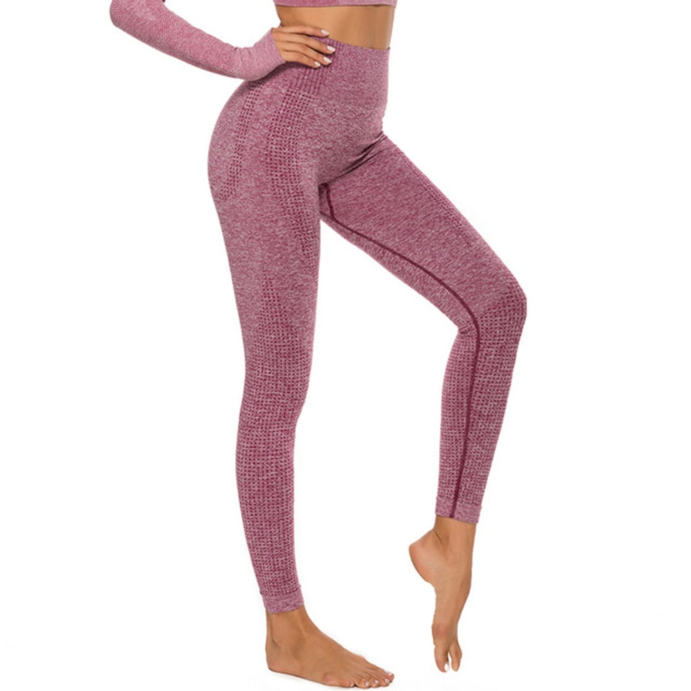 Fitness Running Yoga Pants 01 Leggings Maroon S