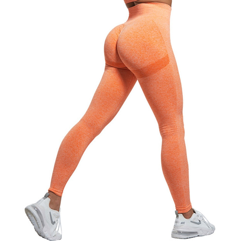 Fitness Running Yoga Pants 03 Tights Orange M