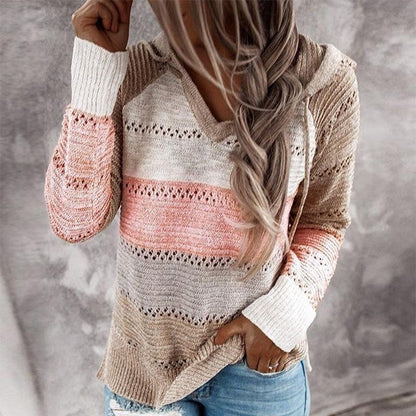 Hooded Long Sleeve Sweater