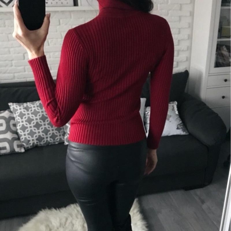 Knitted Turtleneck Sweater