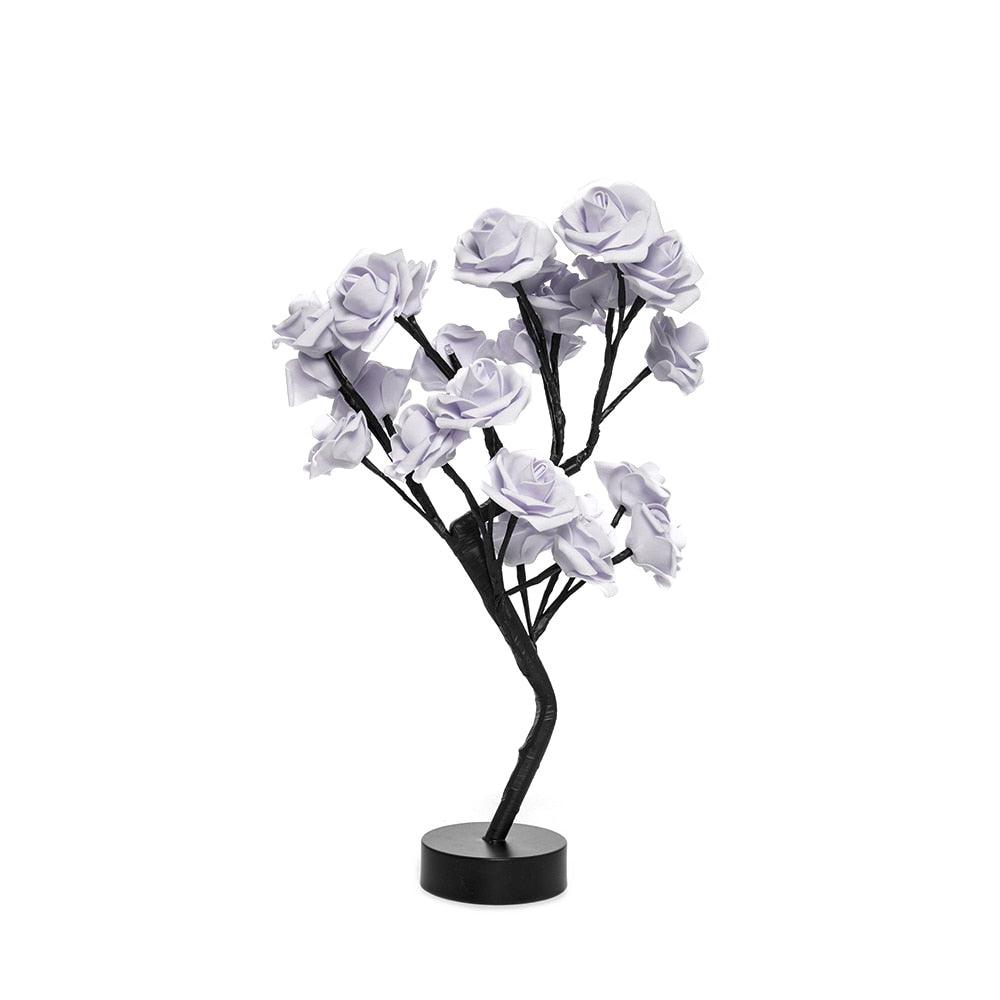 LED Rose Lamp White