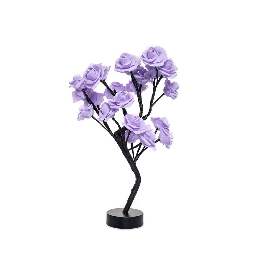 LED Rose Lamp Purple