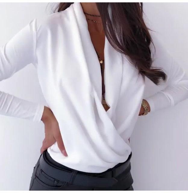Long Sleeve Top white L