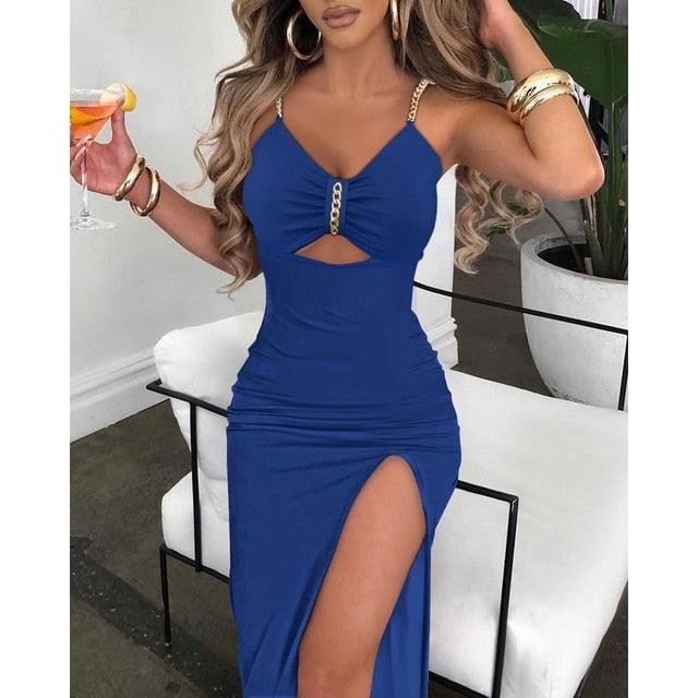 Miami Cocktail Dress Blue M