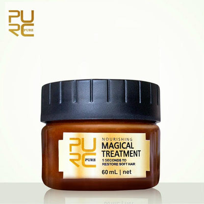 PURC Magical treatment mask 5 seconds Repairs damage restore soft hair 60ml for all hair types of keratin Hair & Scalp Treatment