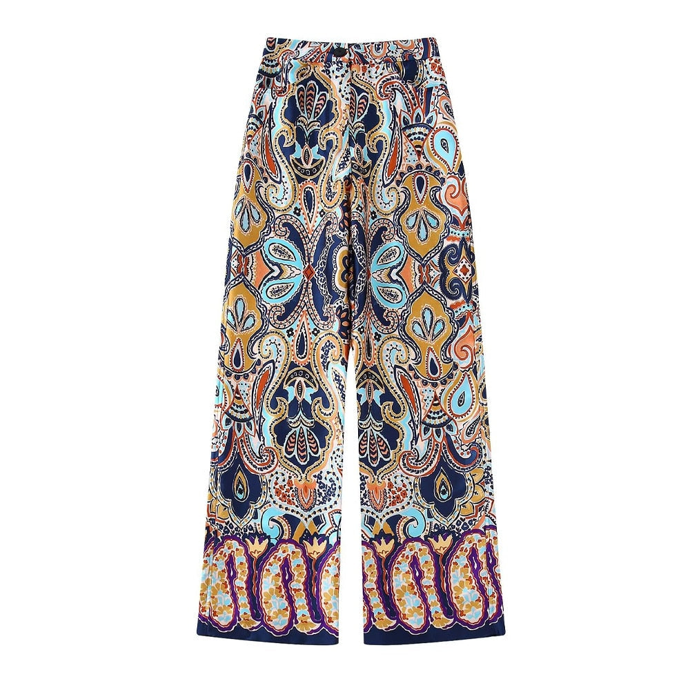 Printed Waistcoat and Pants Pants L