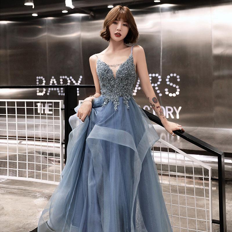 Red Prom Dress Blue