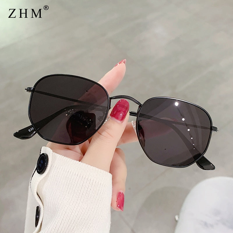 Square Metal Frame Sunglasses