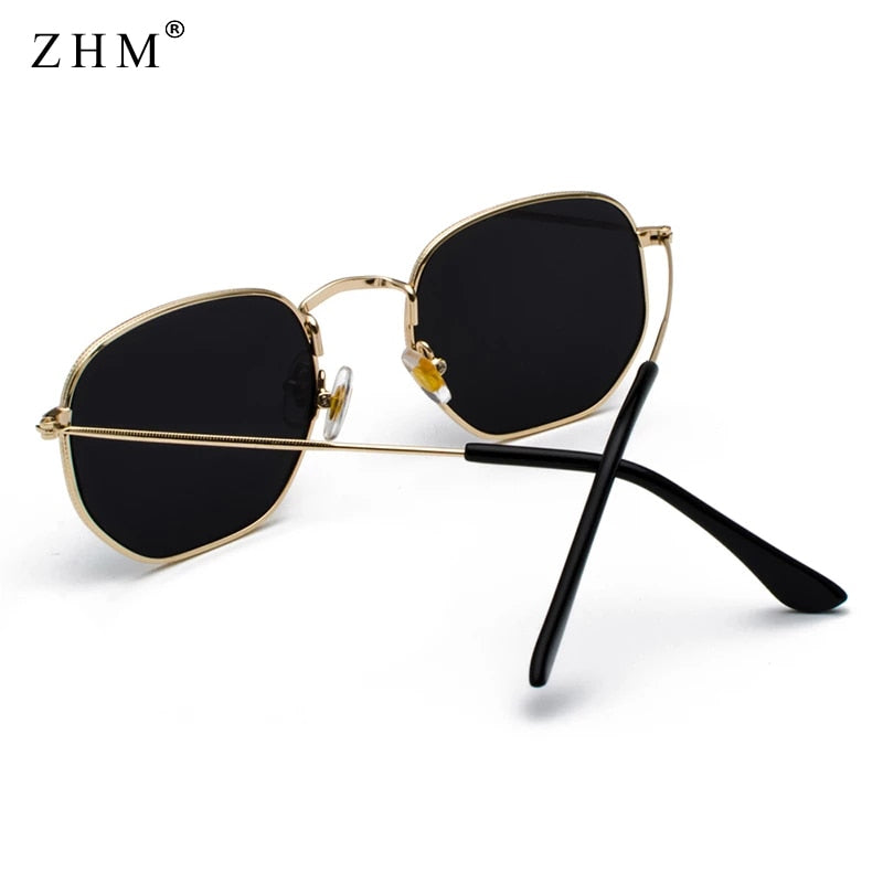 Square Metal Frame Sunglasses