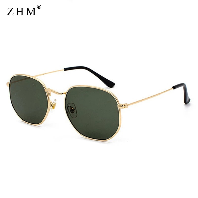 Square Metal Frame Sunglasses