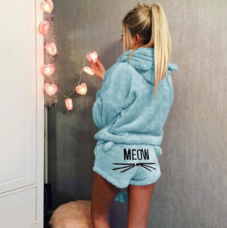 Super Comfy Meow Pajamas Sky blue