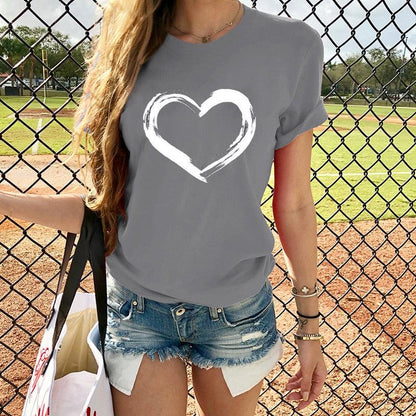T-shirts Gray Length-70cm/27.55in, Bust-108cm/42.51in