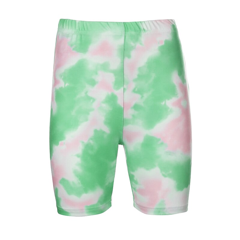 Tie Dye Biker Shorts set Only Green Shorts M