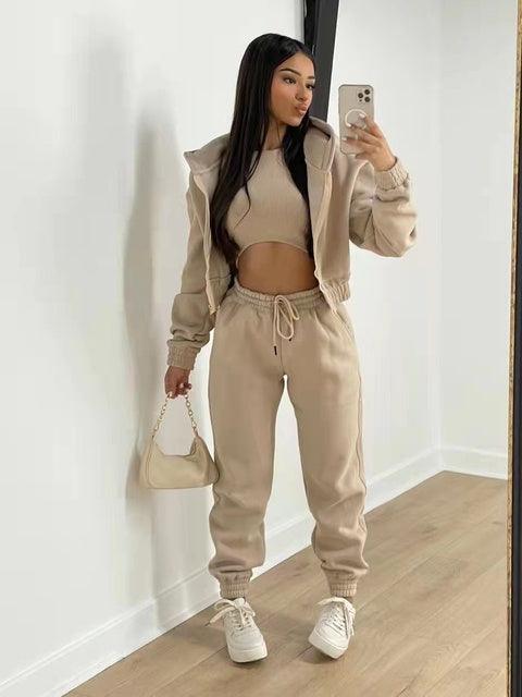 Trouser Set Khaki L