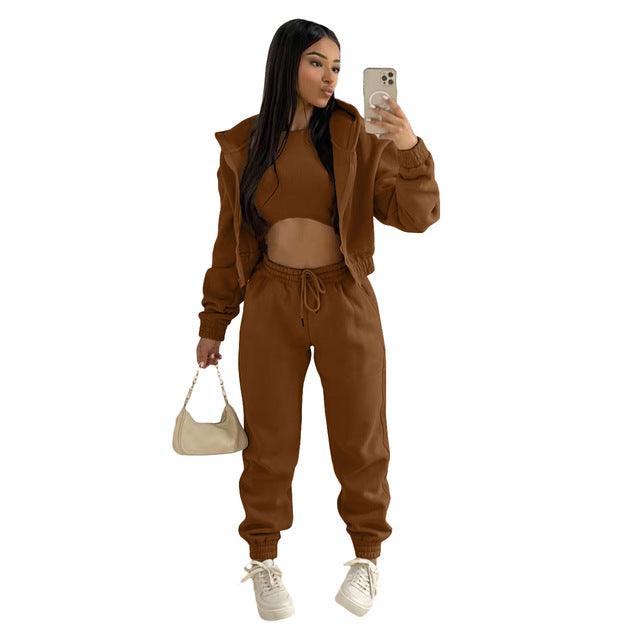 Trouser Set Brown XXL