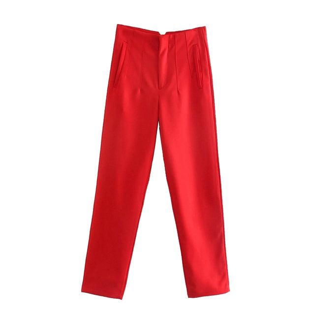 Trousers Red XS