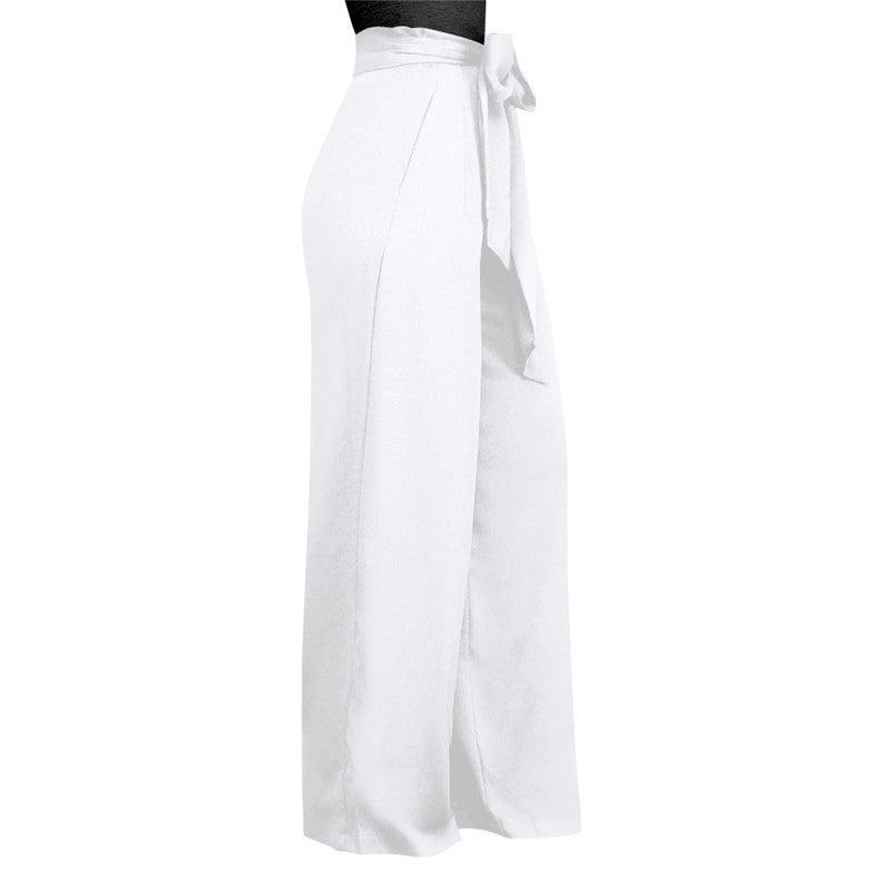 Women Casual Loose Palazzo High Waist Pants