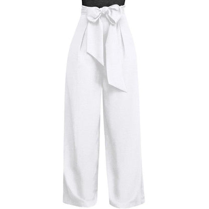 Women Casual Loose Palazzo High Waist Pants