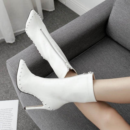 Women Fashion Pointed Toe Modern Ankle Boots