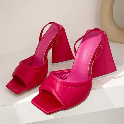 Women High Heels Red 9.5