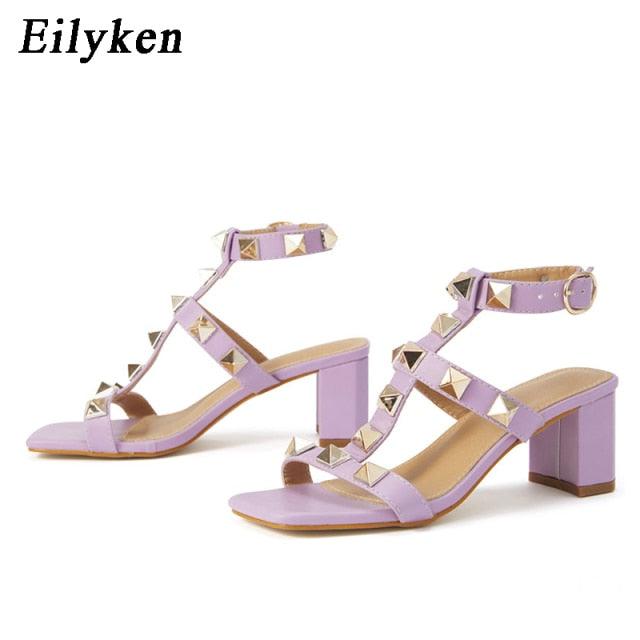 Women Rivet Shoes Purple 42