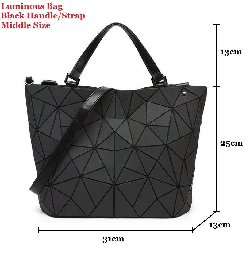 Women 's Bag Hot Luminous Geometric Laser