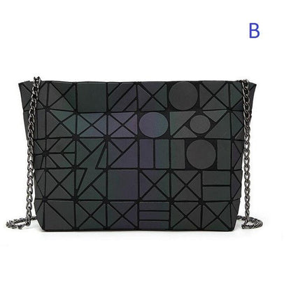 Women 's Bag Hot Luminous Geometric Laser Luminous Bag D Small