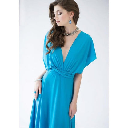 Wrap Dress Lake Blue S