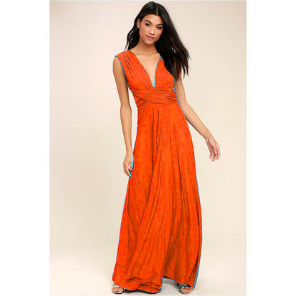 Wrap Dress Orange XXL