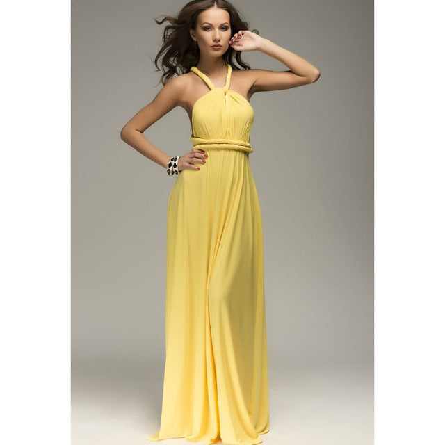 Wrap Dress Yellow L