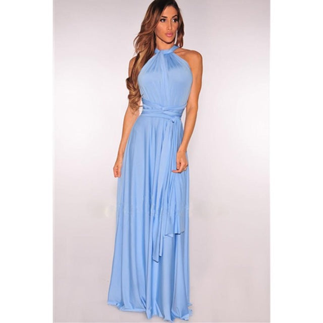 Wrap Dress Light Blue L